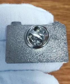 Alternative view of Old School SLR 'Audio Visual' Enamel Pin
