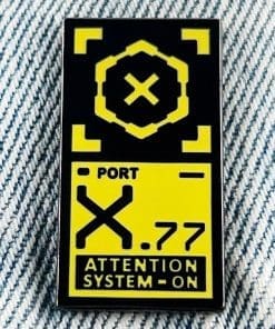 Cyberpunk 2077 'System Activated Protocol Code' Enamel Pin