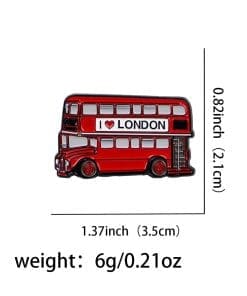 Double Decker 'London Bus' Enamel Pin - Image 4
