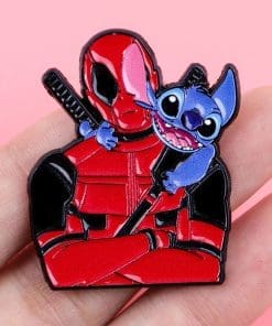 Alternative view of Deadpool Love Stitch Enamel Pin