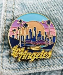 Los Angeles 'Neon Night Skyline' Enamel Pin