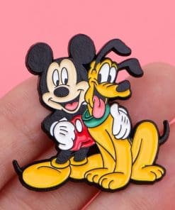 Alternative view of Mickey Mouse and Friends ‘Mickey and Pluto’ Enamel Pin