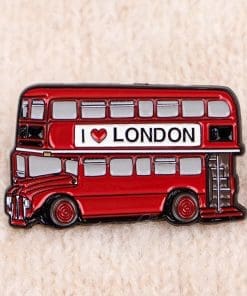Alternative view of Double Decker 'London Bus' Enamel Pin
