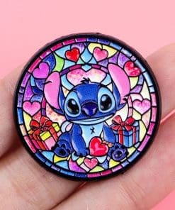 Alternative view of Set of 3 Cartoons Portrait Enamel Pin