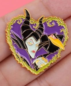 Alternative view of Maleficent and Diaval Enamel Pin