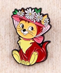 Alternative view of Alice in Wonderland ‘Charming Dinah’ Enamel Pin
