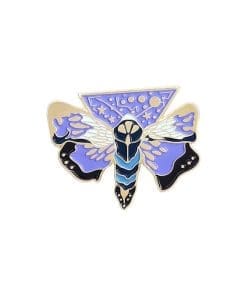 Luminous 'Space Moth' Enamel Pin