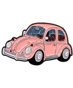 Retro Car 'Volkswagen Pink Beetle' Enamel Pin