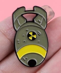 Alternative view of Fallout ‘Nuked | Bomb’ Enamel Pin