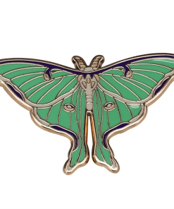 Lunar Green Butterfly Enamel Pin