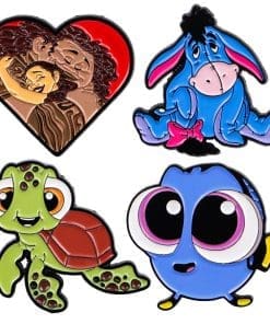 Set of 4 Cartoons Portrait Enamel Pin