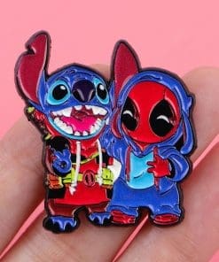 Alternative view of Cosplay ‘Stitch x Deadpool’ Enamel Pin