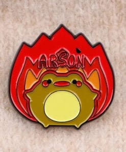 Alternative view of Glowing Fire 'Arson Frog' Enamel Pin