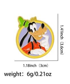 Mickey Mouse and Friends ‘Minnie Round Portrait'’ Enamel Pin - Image 3