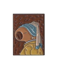 Capybara 'Girl with A Pearl Earing' Enamel Pin