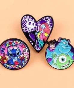 Set of 3 Cartoons Portrait Enamel Pin