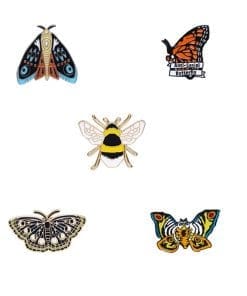 Exquisite Insect 'Set of 5 Colorful Creatures' Enamel Pin