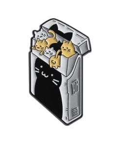Cigarette Box 'Tiny Kitten' Enamel Pin