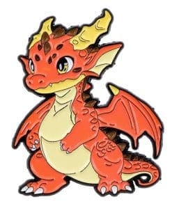 Little Dragon 'Yellow Horn' Enamel Pin