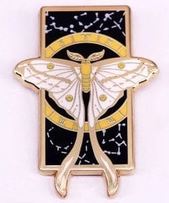 Tarot Art 'Comet Moth' Enamel Pin