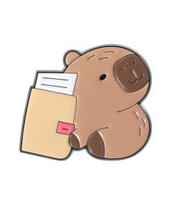Student Capybara 'School Card' Enamel Pin