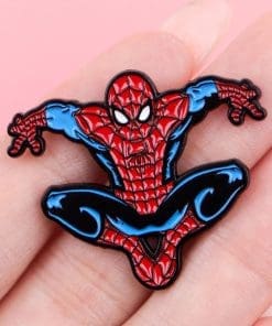 Alternative view of Spiderman 'Master Jump' Enamel Pin
