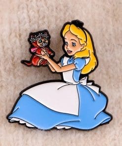 Alice in Wonderland ‘Alice and Dinah’ Enamel Pin - Image 3