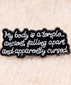 Alternative view of Set of 3 Quotes Enamel Pin