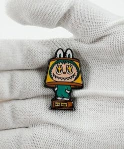 Alternative view of The Monsters ‘Labubu | Lampshade Chestnut Cocoa’ Enamel Pin