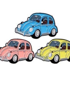 Retro Car 'Set of 3 Volkswagen Beetle' Enamel Pin
