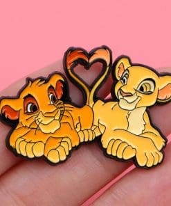 Alternative view of The Lion King 'Simba and Nala' Enamel Pin