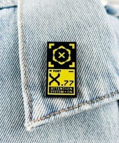 Alternative view of Cyberpunk 2077 'System Activated Protocol Code' Enamel Pin