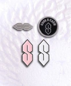 Alternative view of Cool S 'White Crew Symbol' Enamel Pin