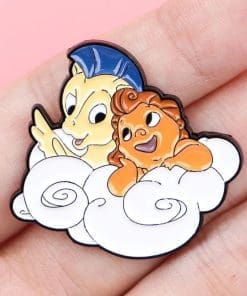 Alternative view of Baby Hercules and Pegasus Enamel Pin