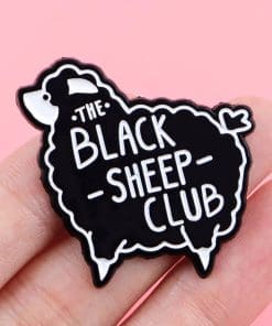 Alternative view of The Black Sheep Club 'Chubby Sheep' Enamel Pin