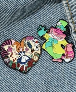 Alice in Wonderland ‘Cheshire Jacket’ Enamel Pin - Image 3
