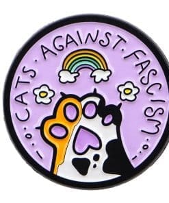 Paw 'Cat's Against Fascism' Enamel Pin