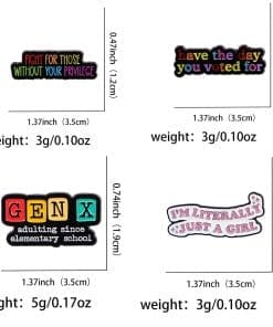 Self Love ‘I’m Literally Just A Girl’ Enamel Pin - Image 3