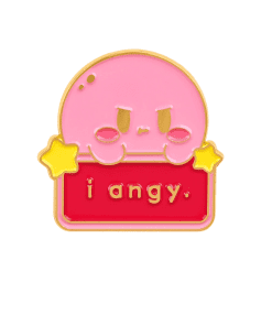 KIrby 'I Angy' Enamel Pin