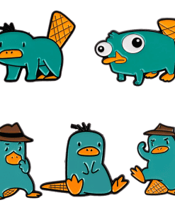 Phineas and Ferb ‘Perry the Platypus | Set of 5’ Enamel Pin