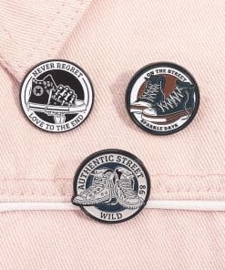 Canvas Sneakers 'Authentic Street Wild' Enamel Pin - Image 3