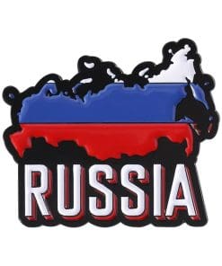 Russian 'Map and Flag' Enamel Pin