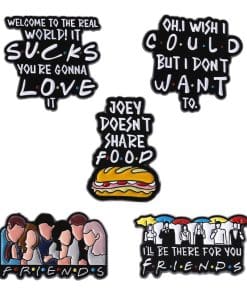 Friends Set of 5 Memes' Enamel Pin