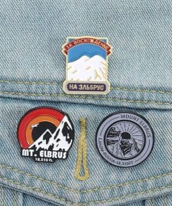 Russia Mountain 'Ascent To Elbrus' Enamel Pin - Image 3