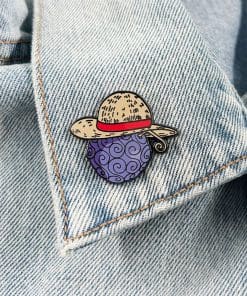 Alternative view of One Piece ‘Straw Hat | Yami Yami no Mi’ Enamel Pin