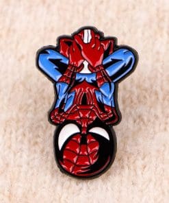 Alternative view of Spider-Man 'Web Slinging' Enamel Pin