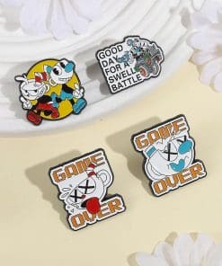 The Cuphead Show! 'Game Over Mugman' Enamel Pin - Image 3