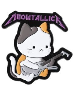 Cat Rock Band 'Meowtallica aka Metallica' Enamel Pin