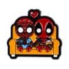 Deadpool and Spiderman Chibi Pals Enamel Pin