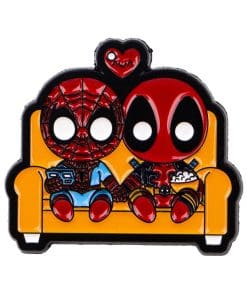 Deadpool and Spiderman Chibi Pals Enamel Pin